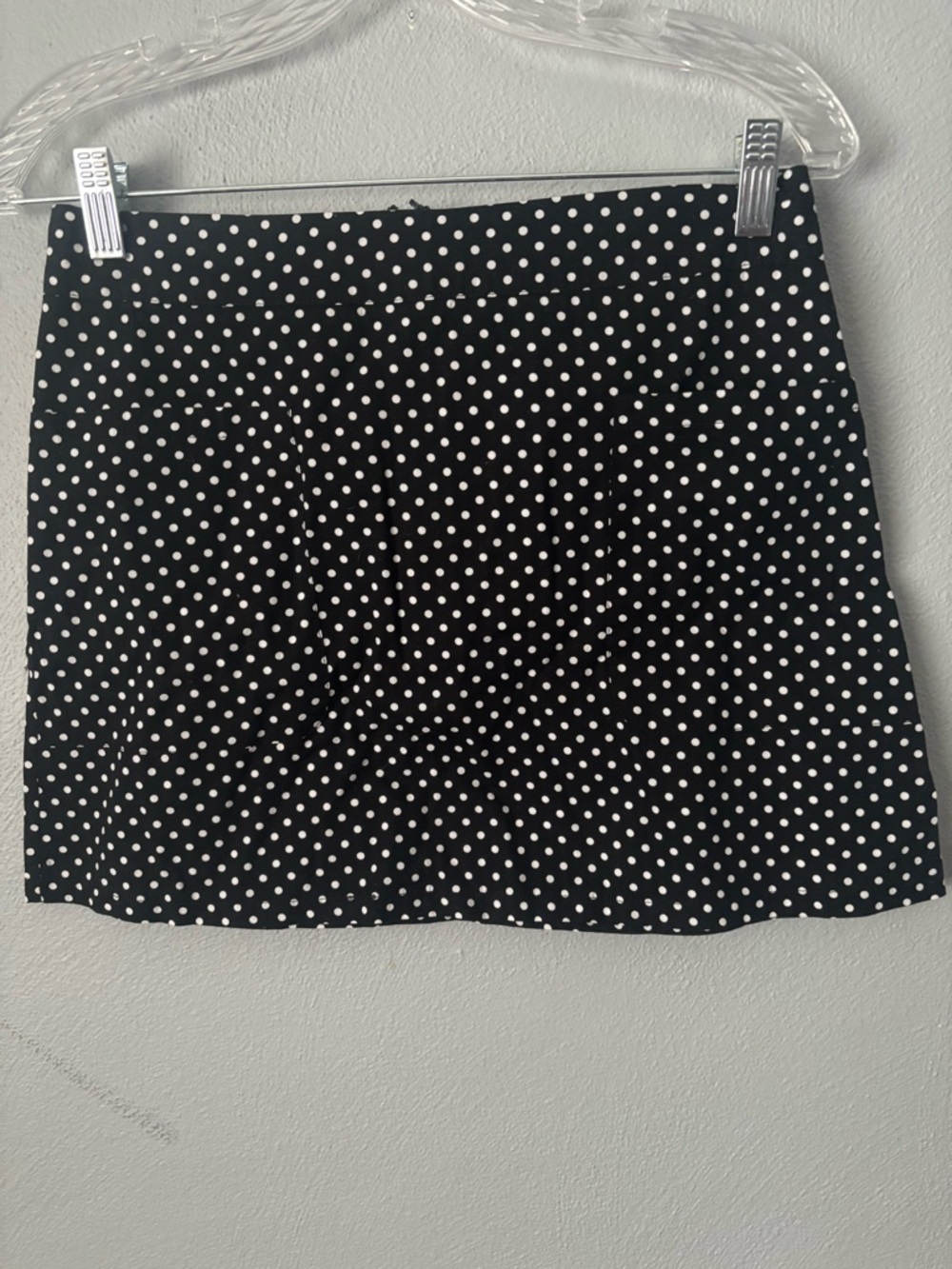 Seek the Label Polka Dot Mini Skirt Women’s Medium A Line Black White